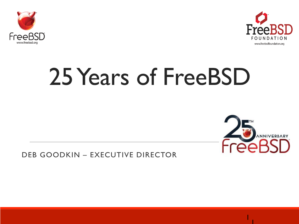 25 Years of Freebsd