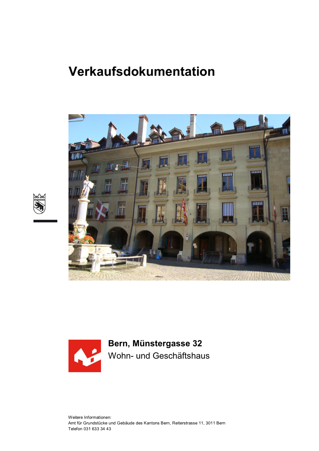 Verkaufsdokumentation Bern, Münstergasse 32