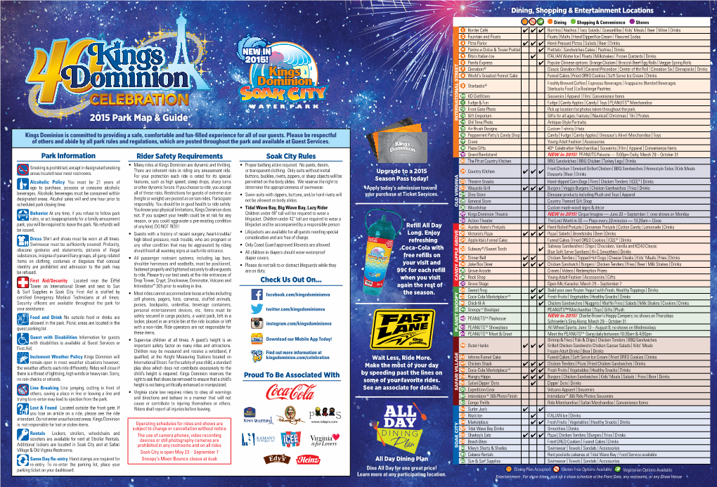 2015 Park Map & Guide