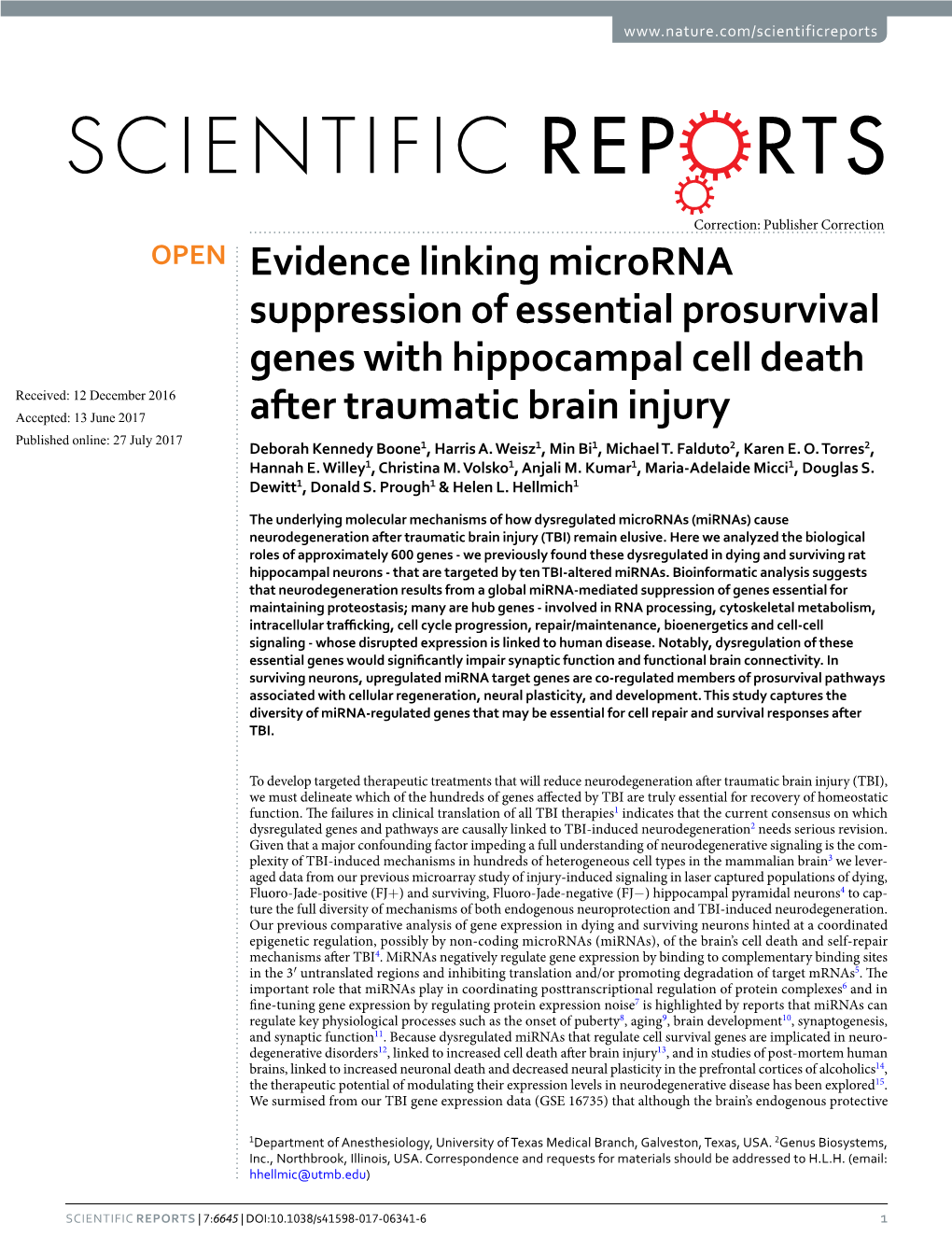 Evidence Linking Microrna Suppression of Essential Prosurvival