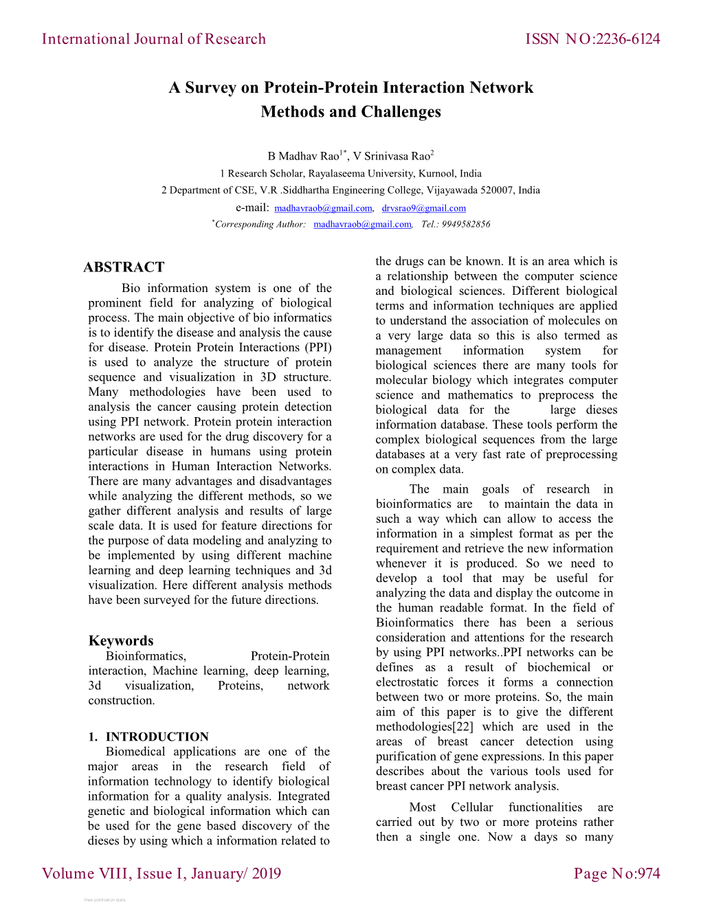 A Survey on Protein-Protein Interaction Network Methods and Challenges
