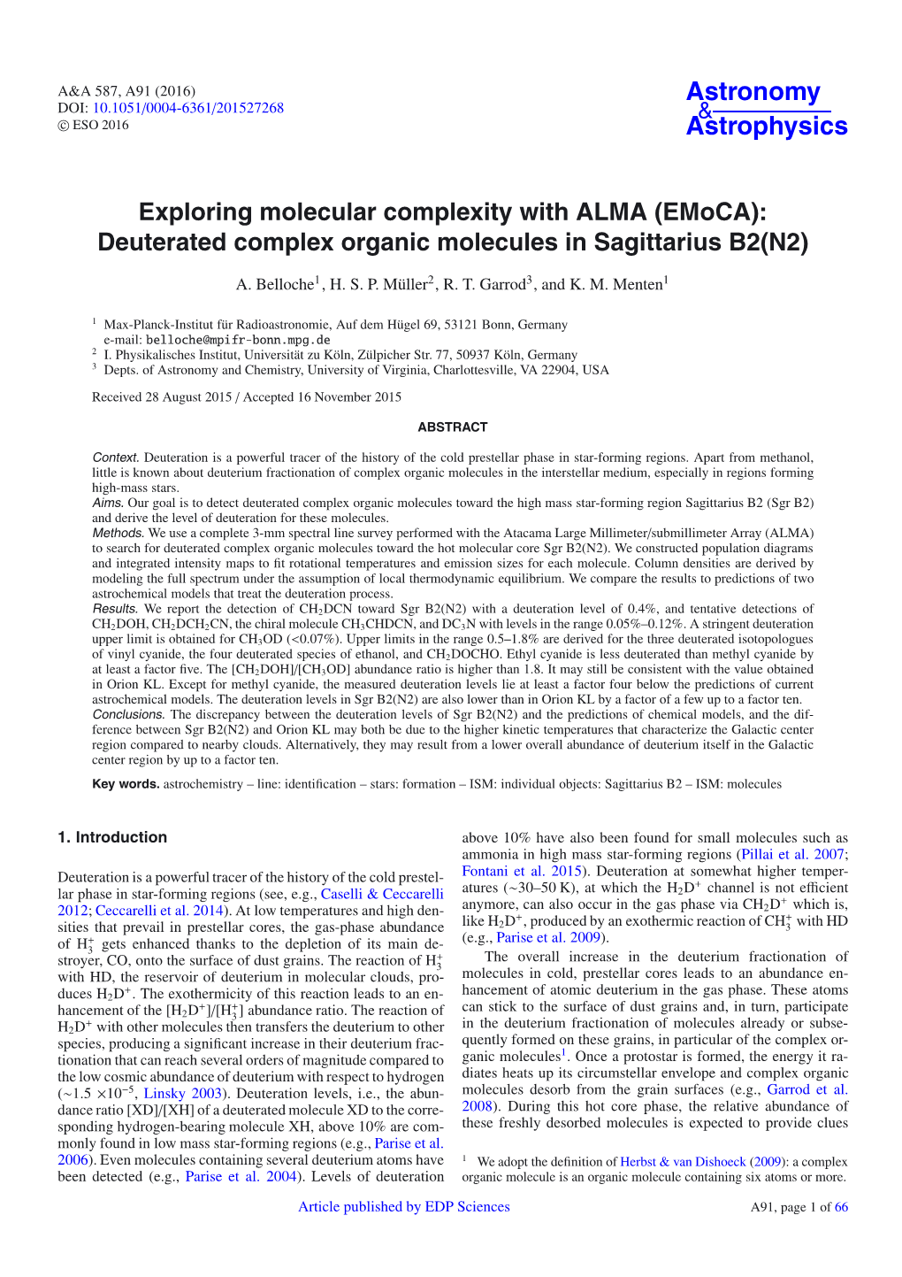 Exploring Molecular Complexity with ALMA (Emoca): Deuterated Complex Organic Molecules in Sagittarius B2(N2)