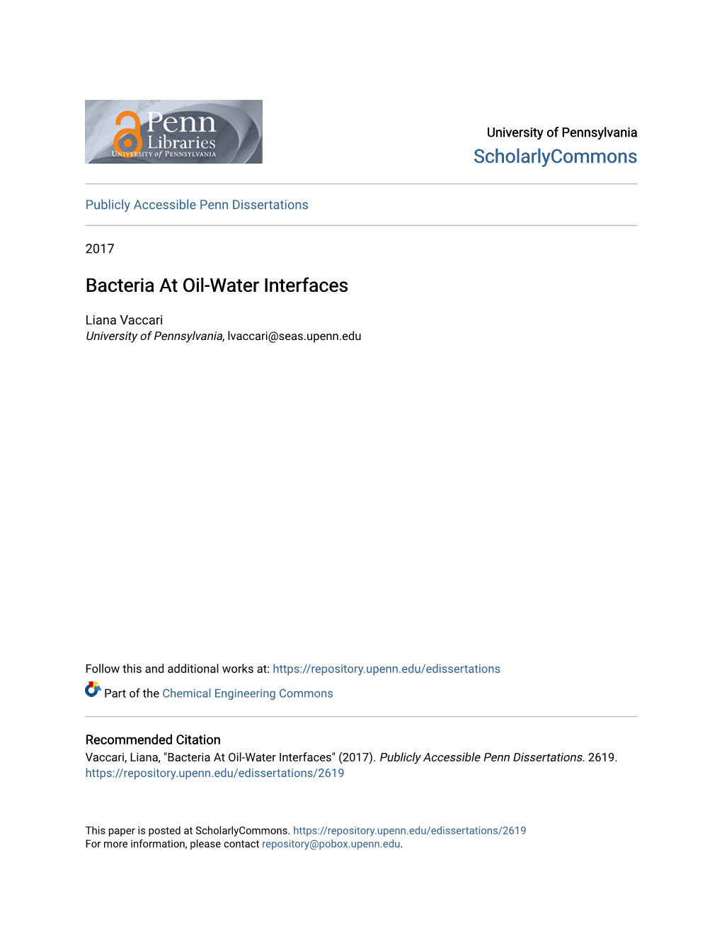 Bacteria at Oil-Water Interfaces