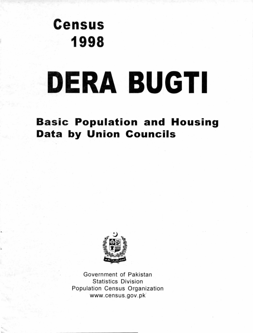 Census· 1998 DERA BUGTI