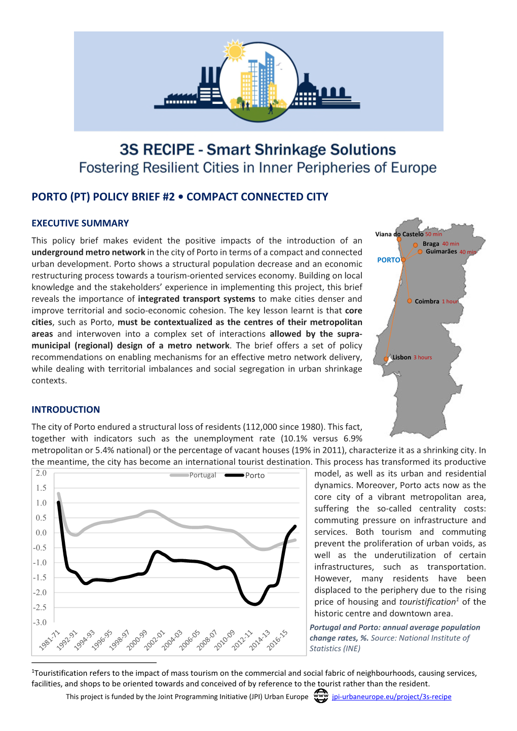 Porto (Pt) Policy Brief #2 • Compact Connected City