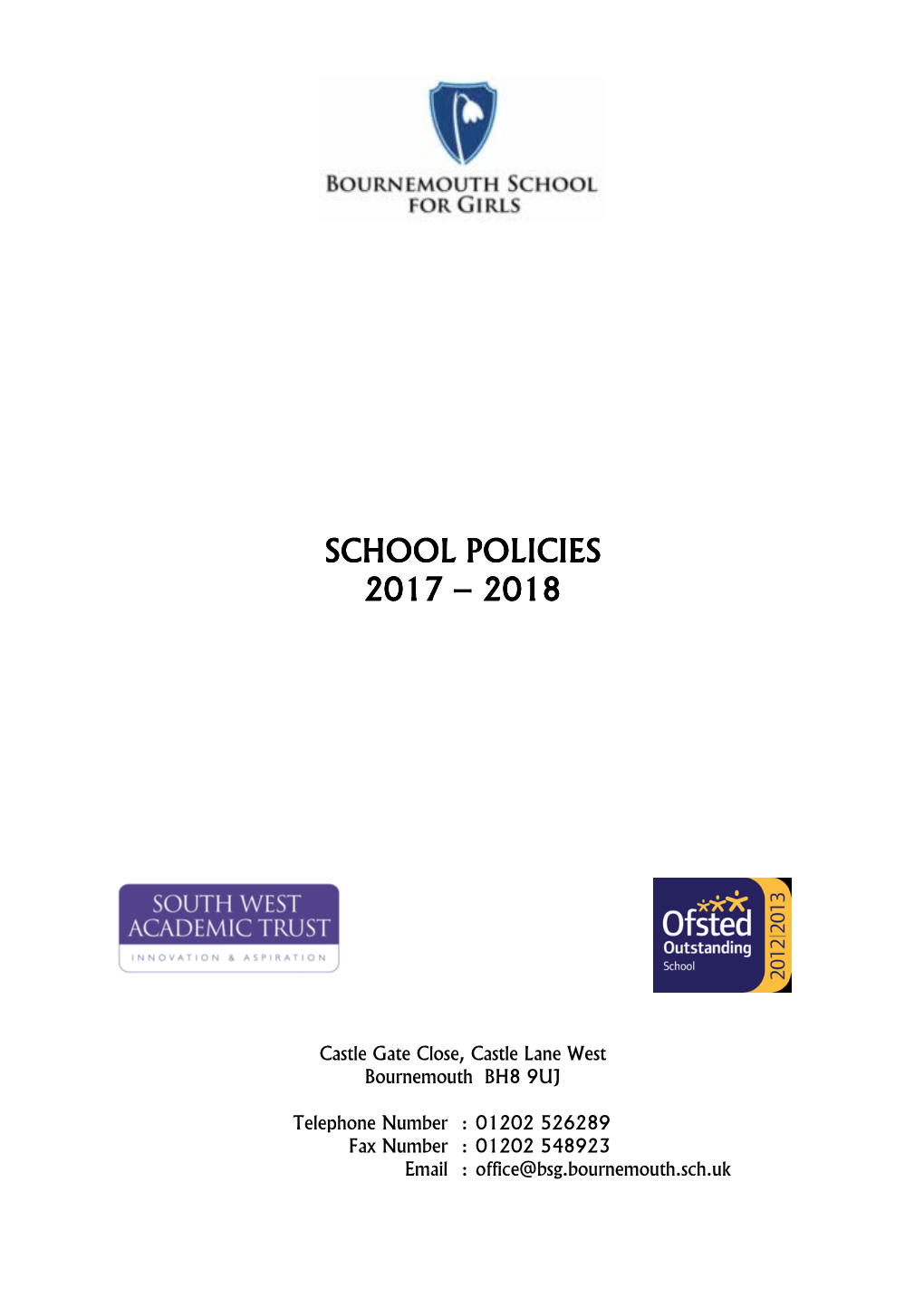 School Policies 2017-2018.Pdf