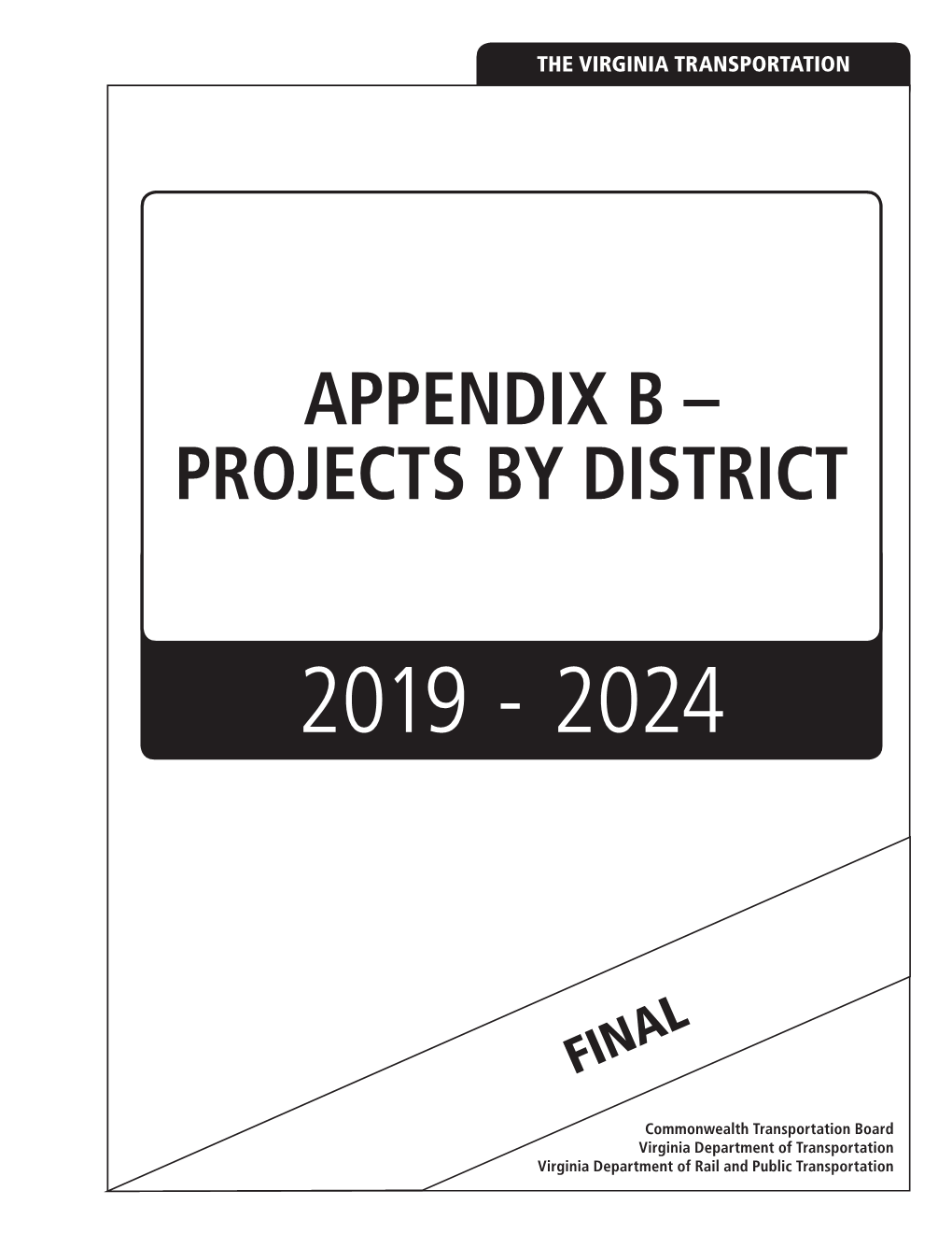 Appendix B – Projects by District