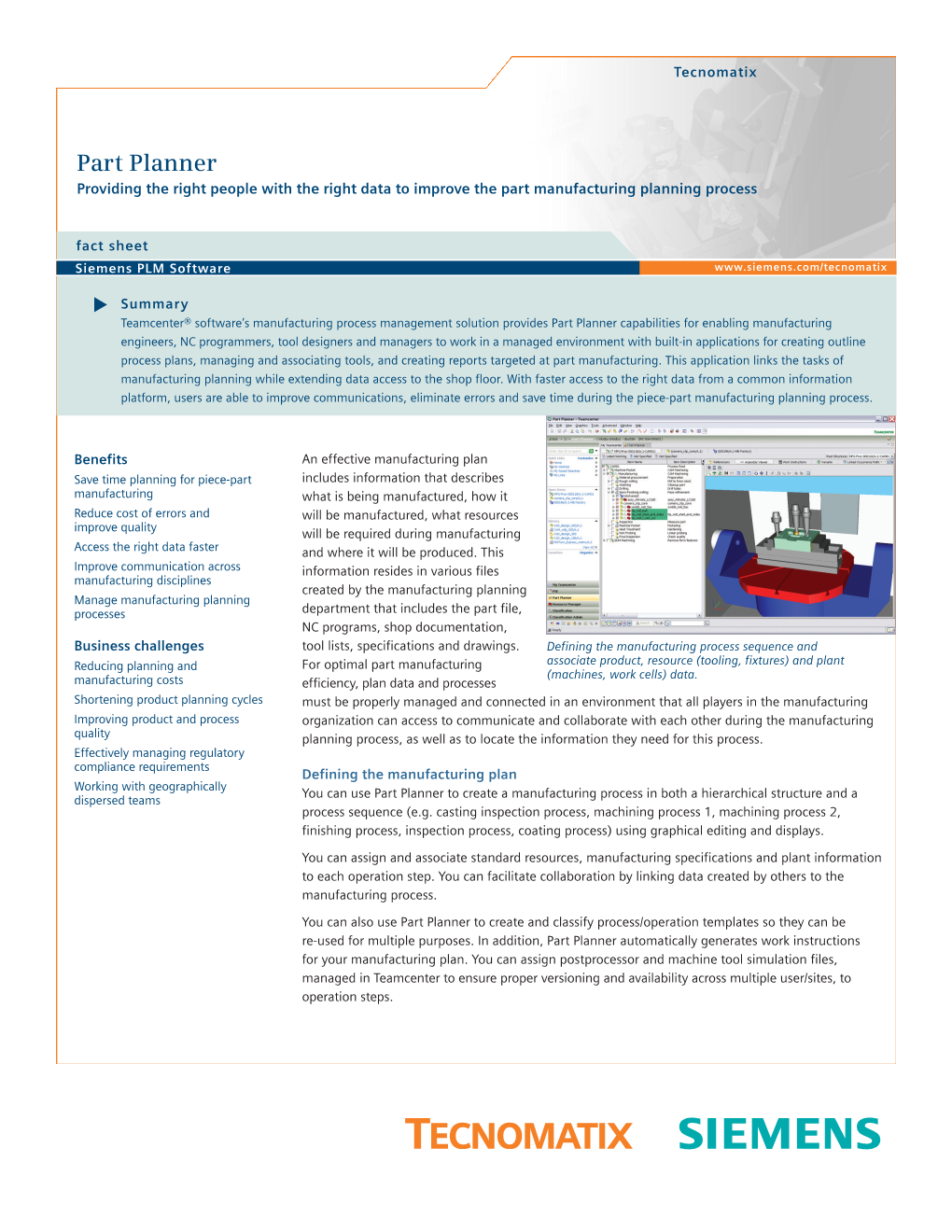 Part Planner Providing the Right People with the Right Data to Improve the Part Manufacturing Planning Process