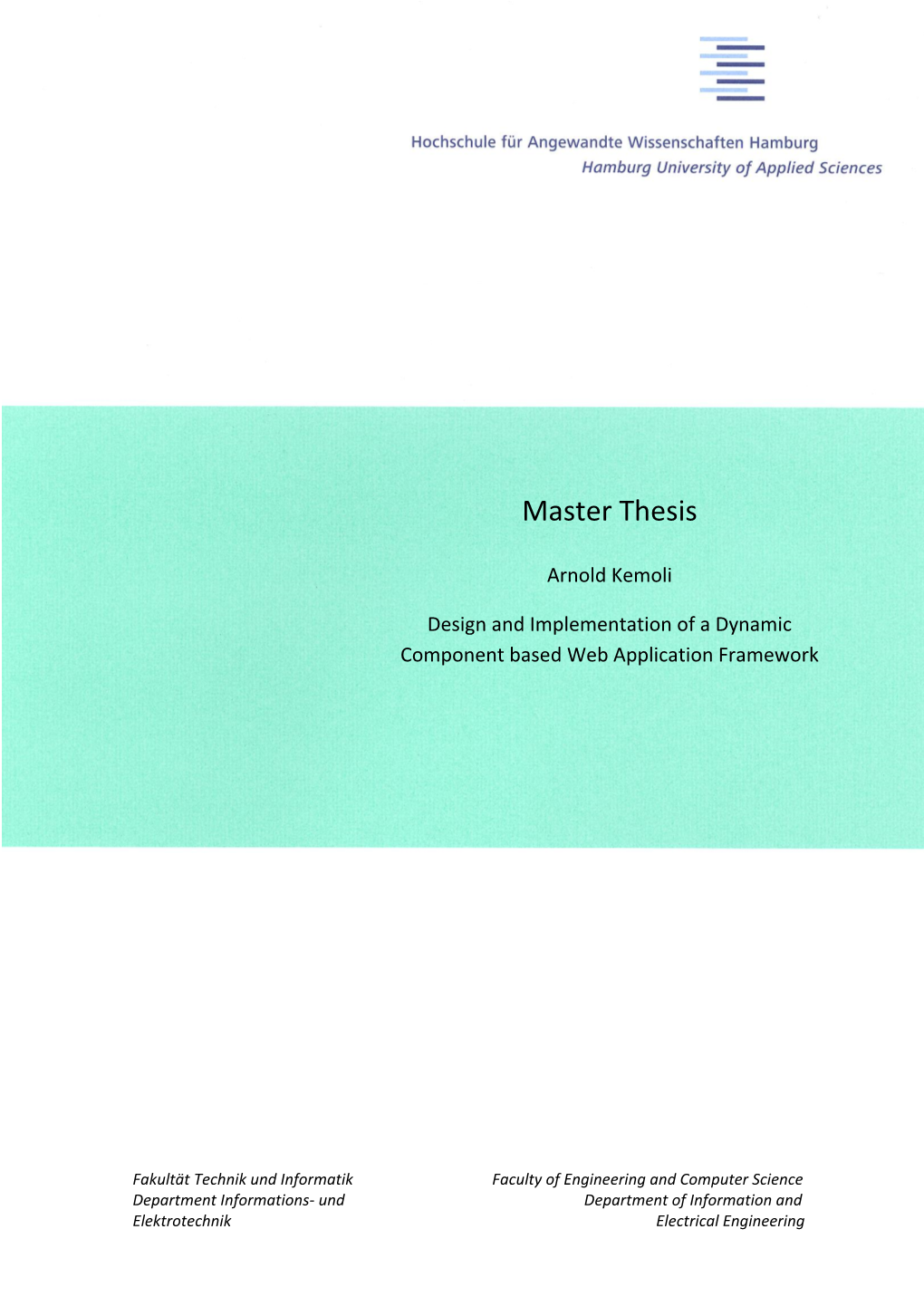 Master Thesis