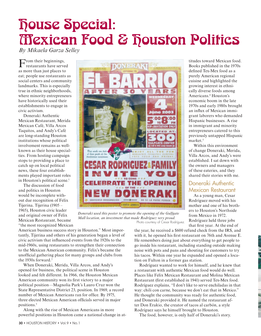 House Special: Mexican Food & Houston Politics