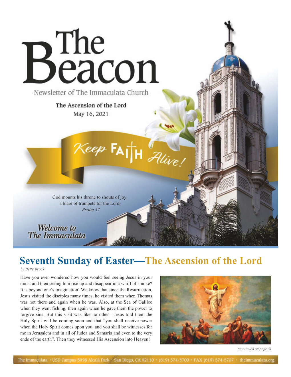 Seventh Sunday of Easter—The Ascension of the Lord by Betty Brock