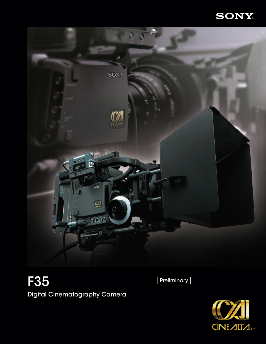 F35 Preliminary Digital Cinematography Camera
