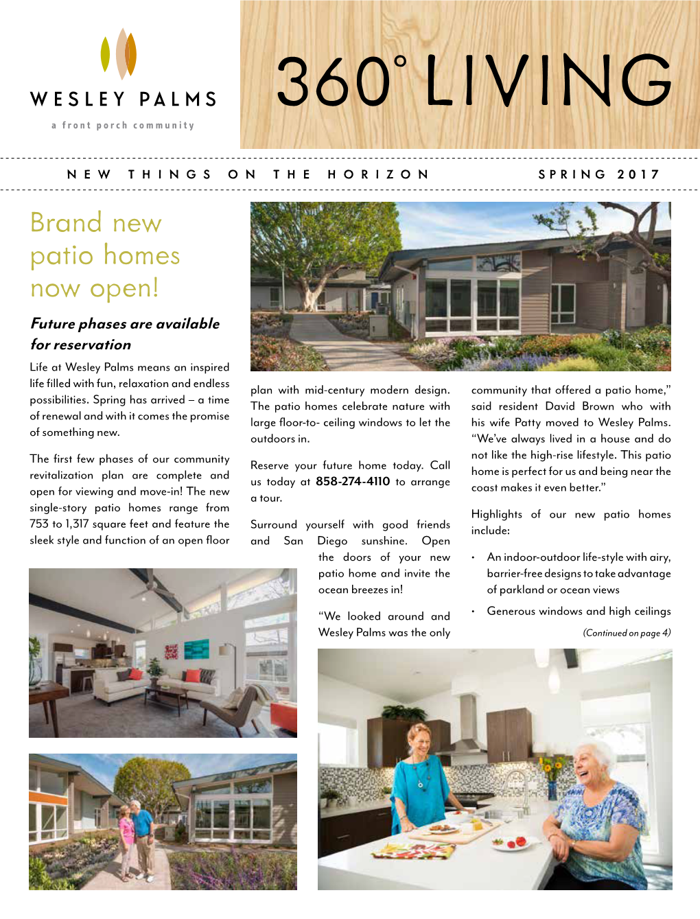 Brand New Patio Homes Now Open!