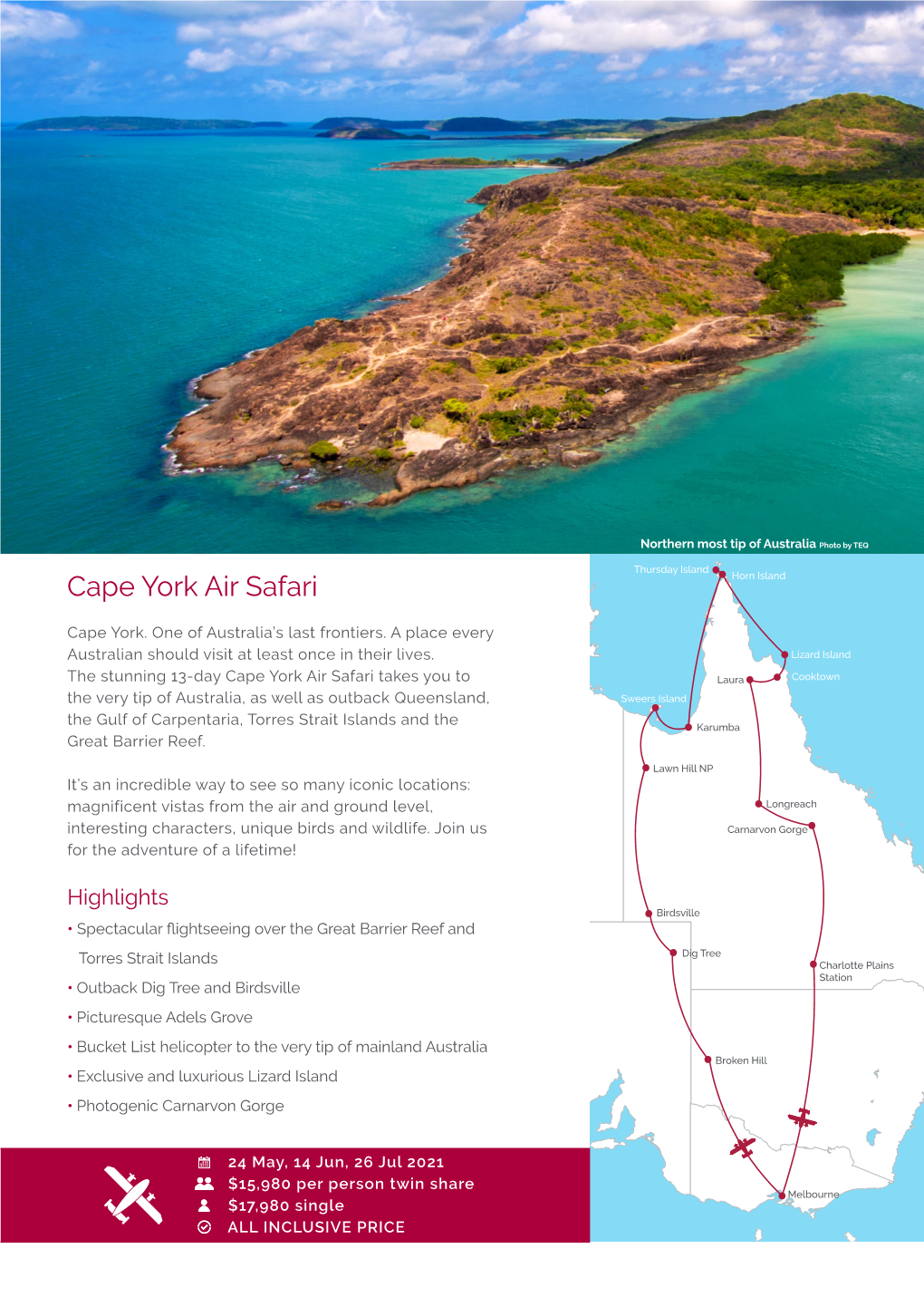 Cape York Air Safari Horn Island