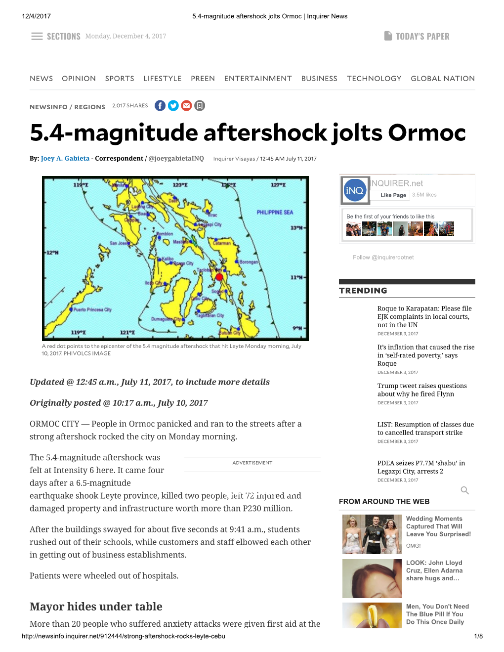 5.4-Magnitudeaftershockjoltsormoc