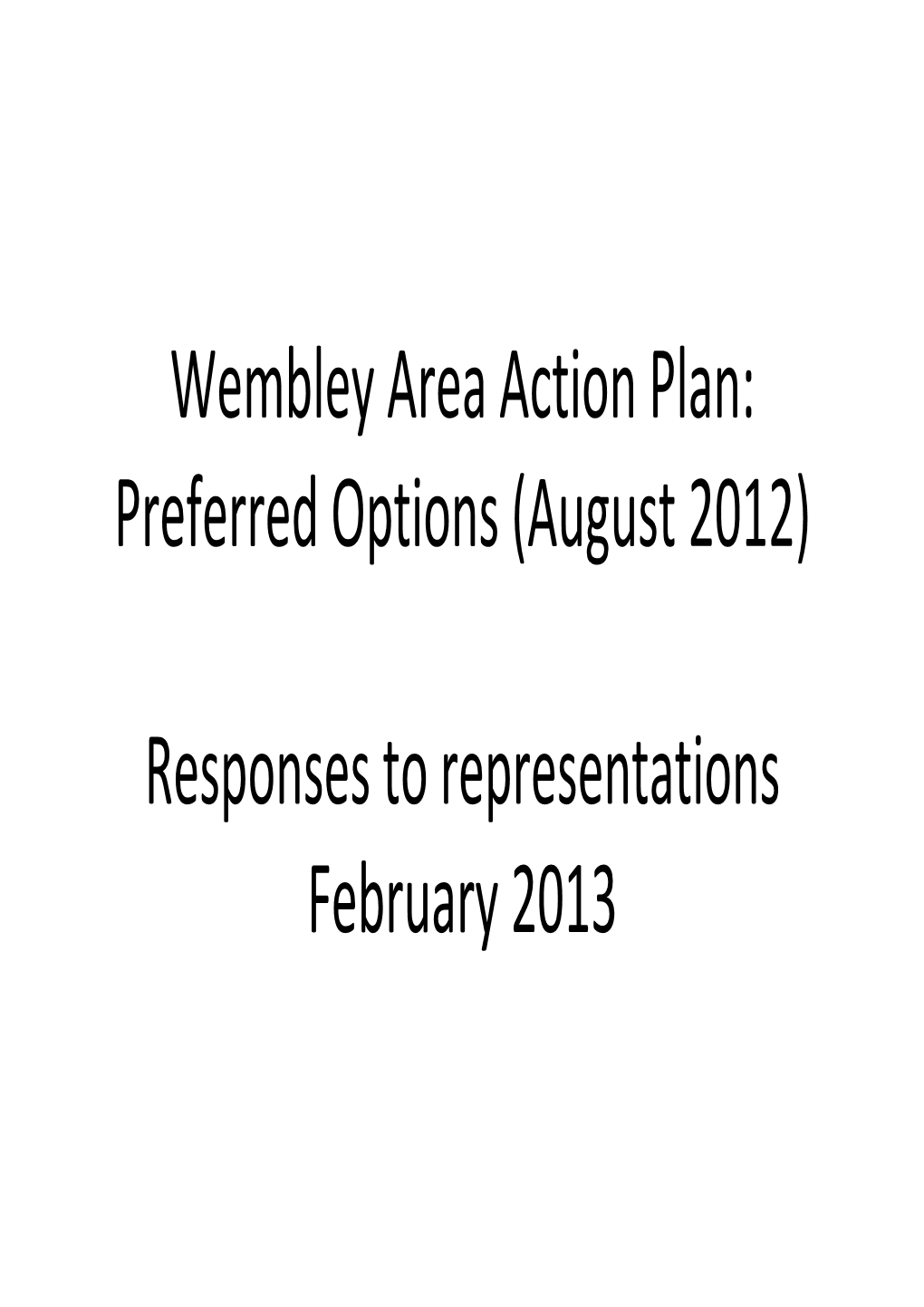 Preferred Options Consultation Responses