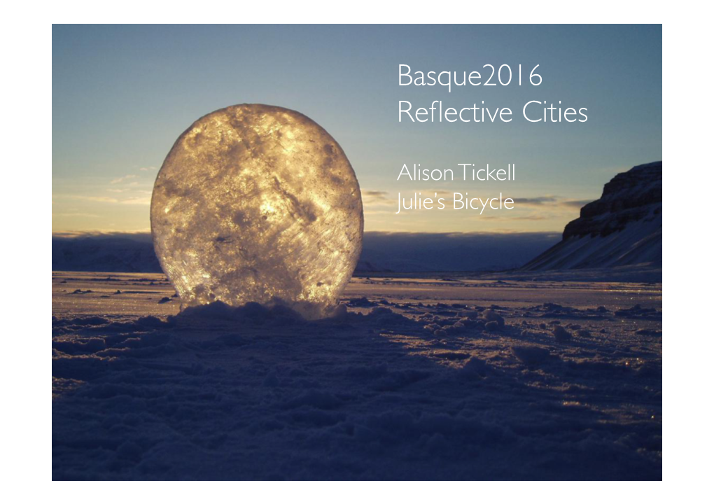 Basque2016 Reflective Cities