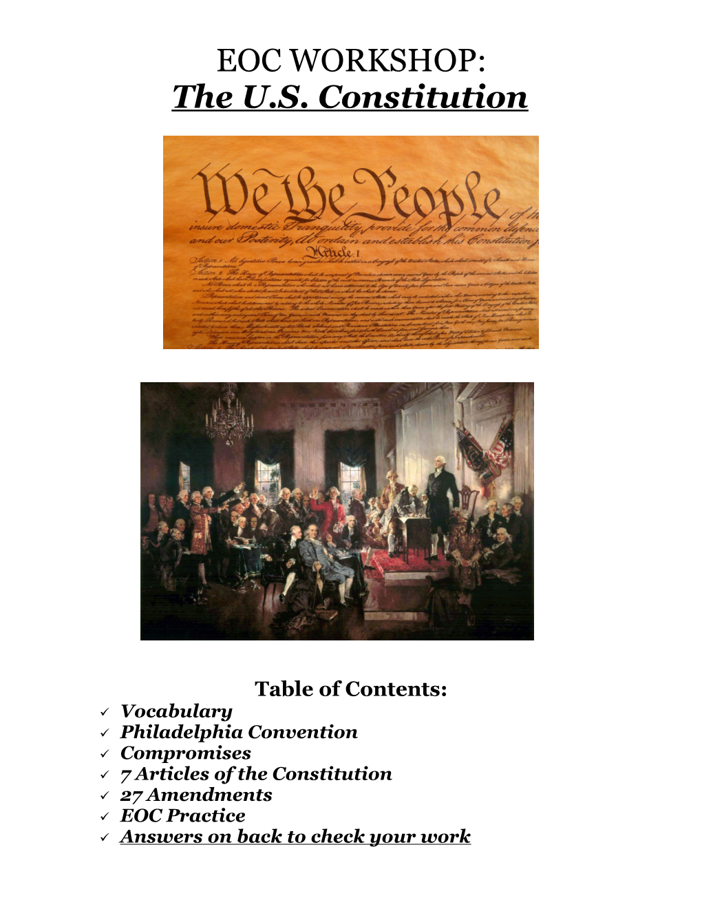 The U.S. Constitution