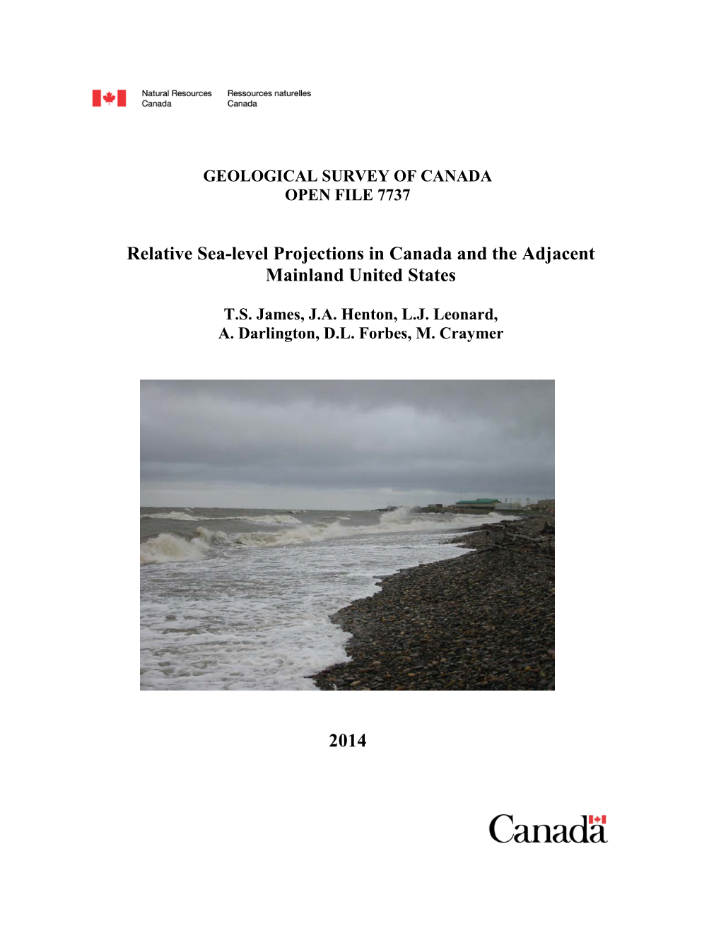 Relative Sea-Level Projections in Canada and the Adjacent Mainland United States