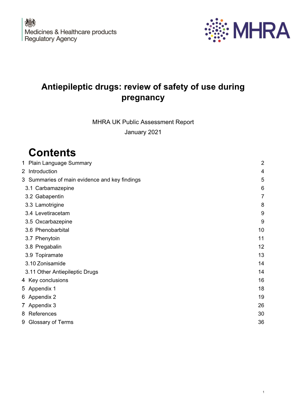 Antiepileptic Drugs: Review of Safety of Use During Pregnancy