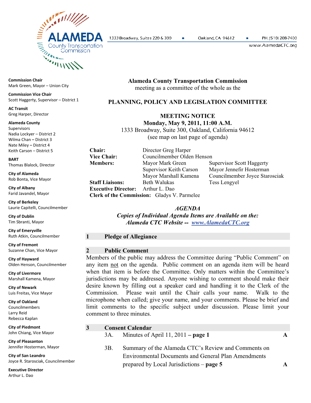 Plans and Programs Committee