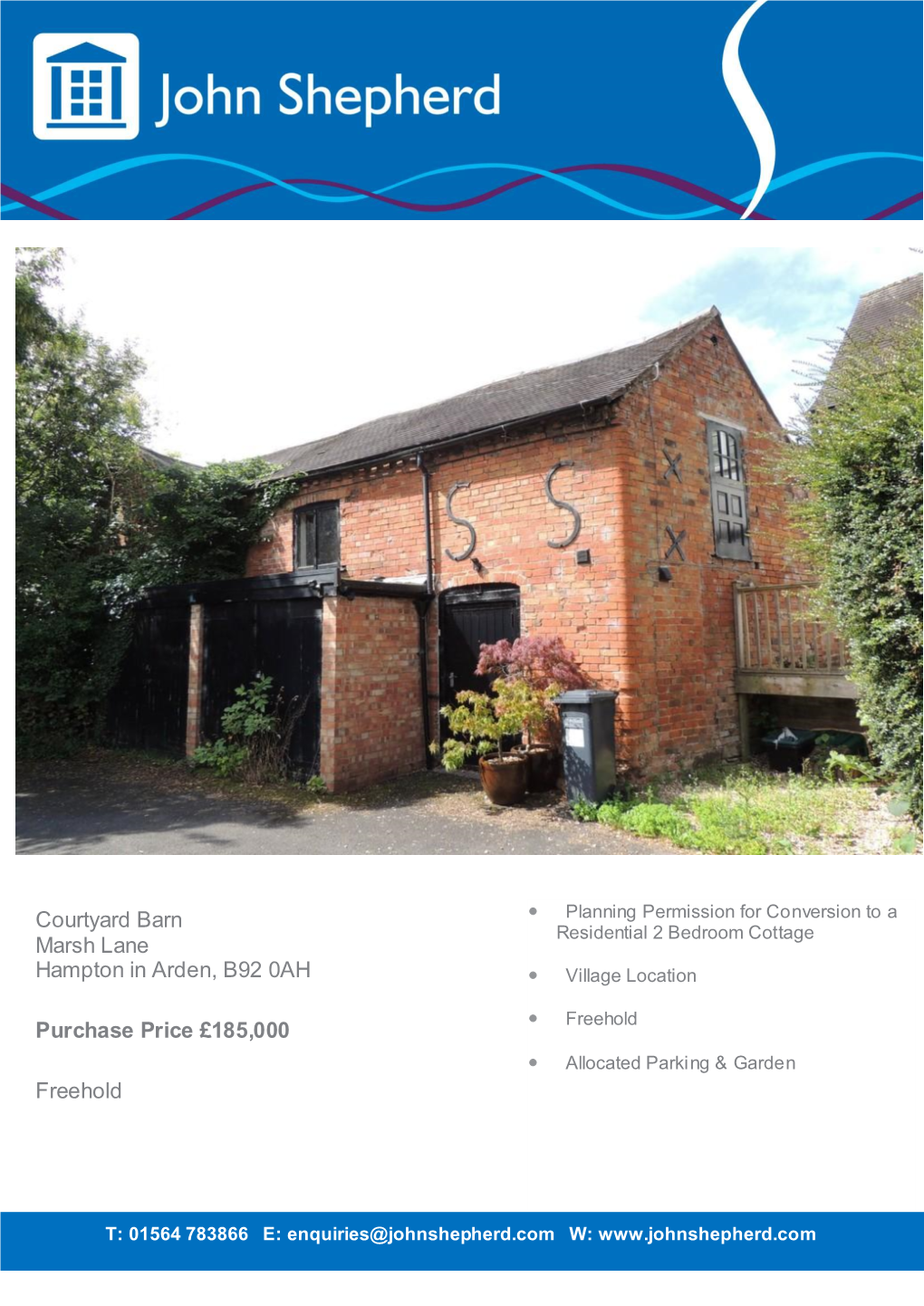 Courtyard Barn Marsh Lane Hampton in Arden, B92 0AH Purchase Price