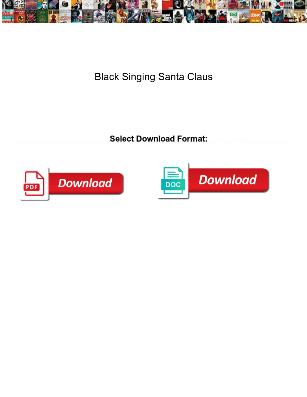 Black Singing Santa Claus