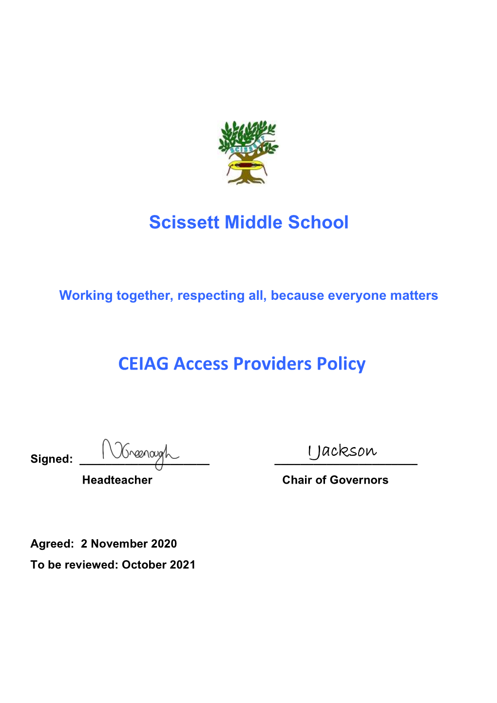 CEIAG Access Providers Policy