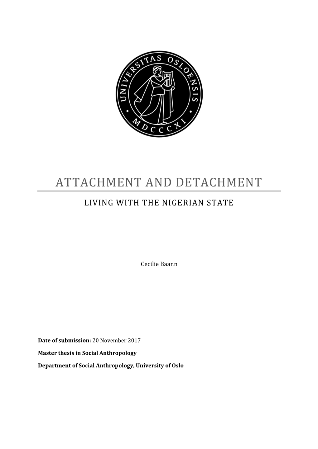 Attachment and Detachment