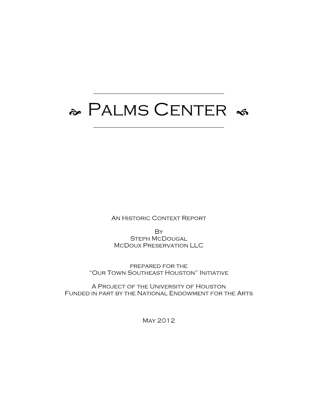 2012 Palms Center