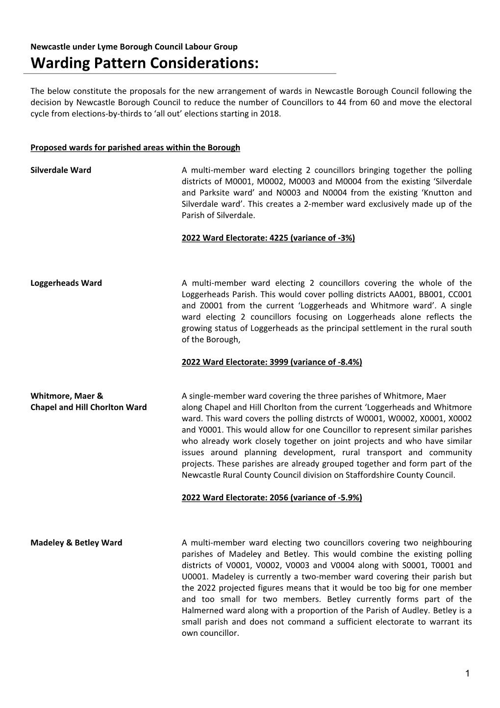 Warding Pattern Considerations