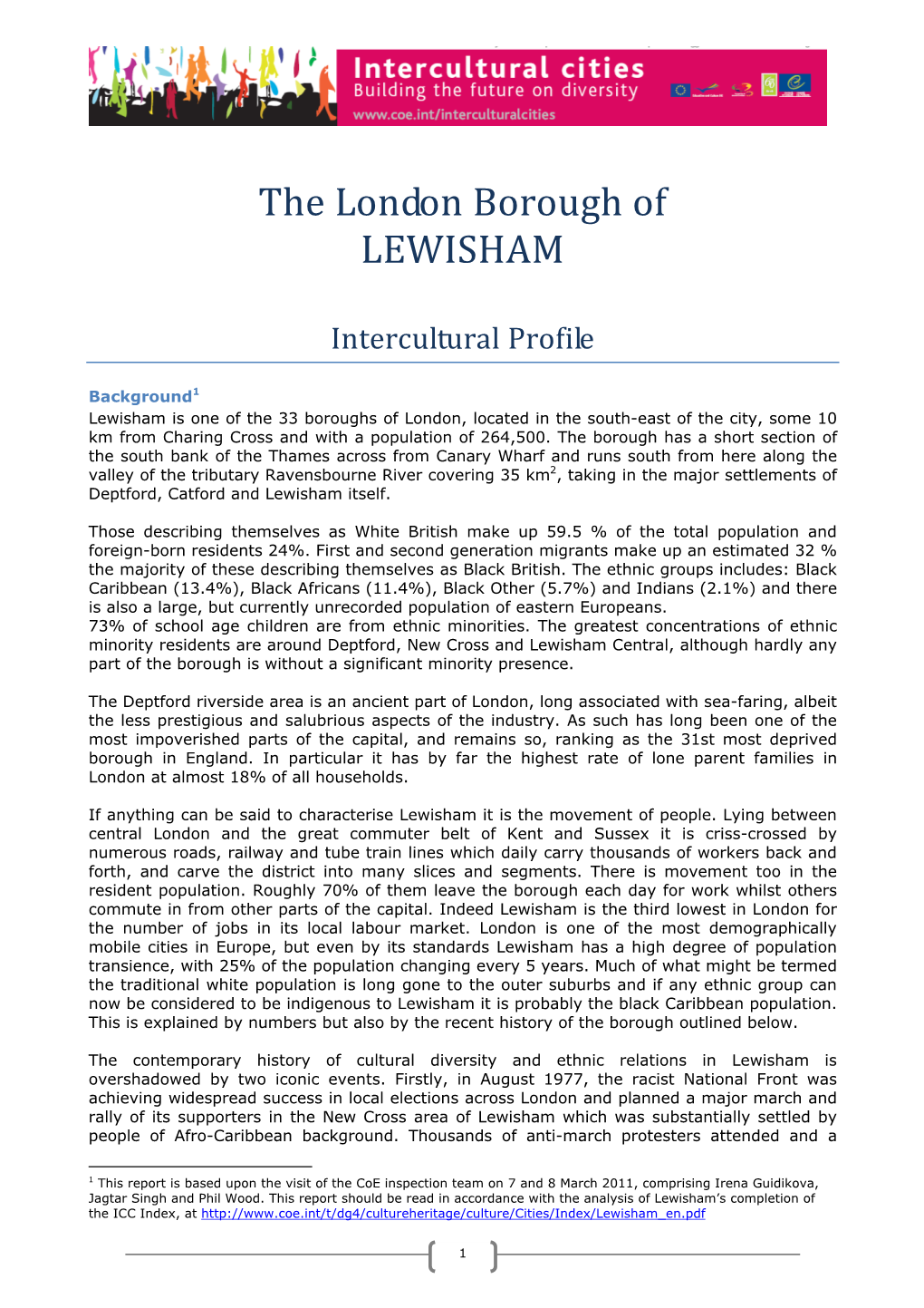 The London Borough of LEWISHAM