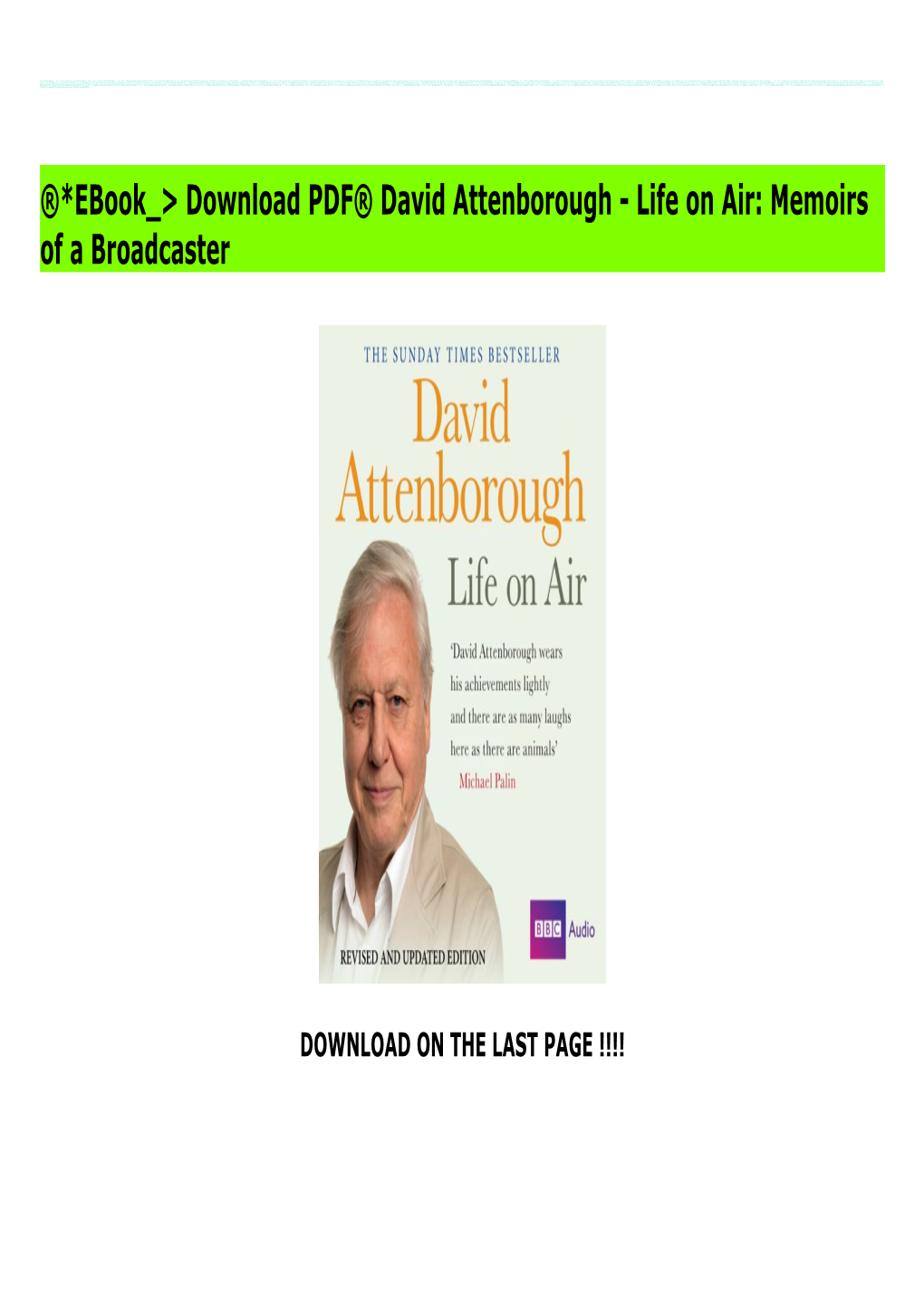 ®*Ebook > Download PDF® David Attenborough