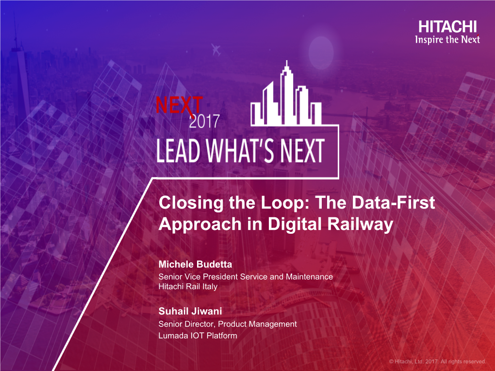 The Data-First Approach in Digital Railway