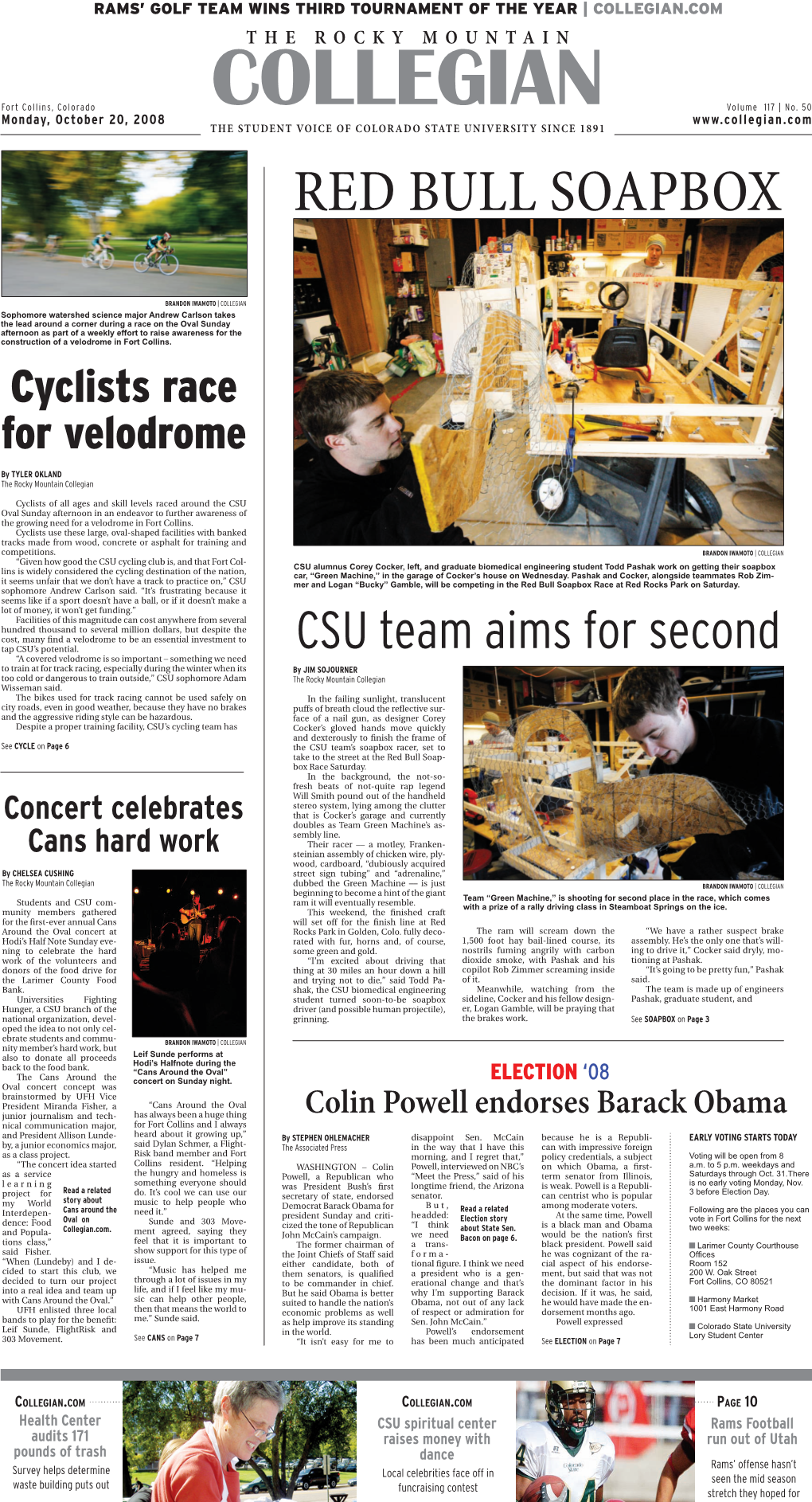 Collegian Oct 20 2008.Pdf (6.528Mb)