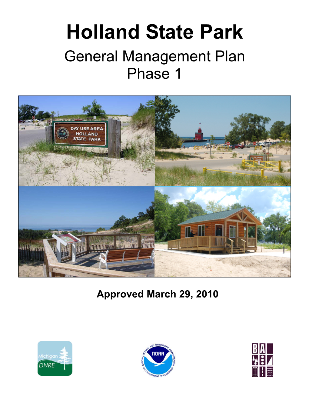 Holland State Park General Management Plan Phase 1