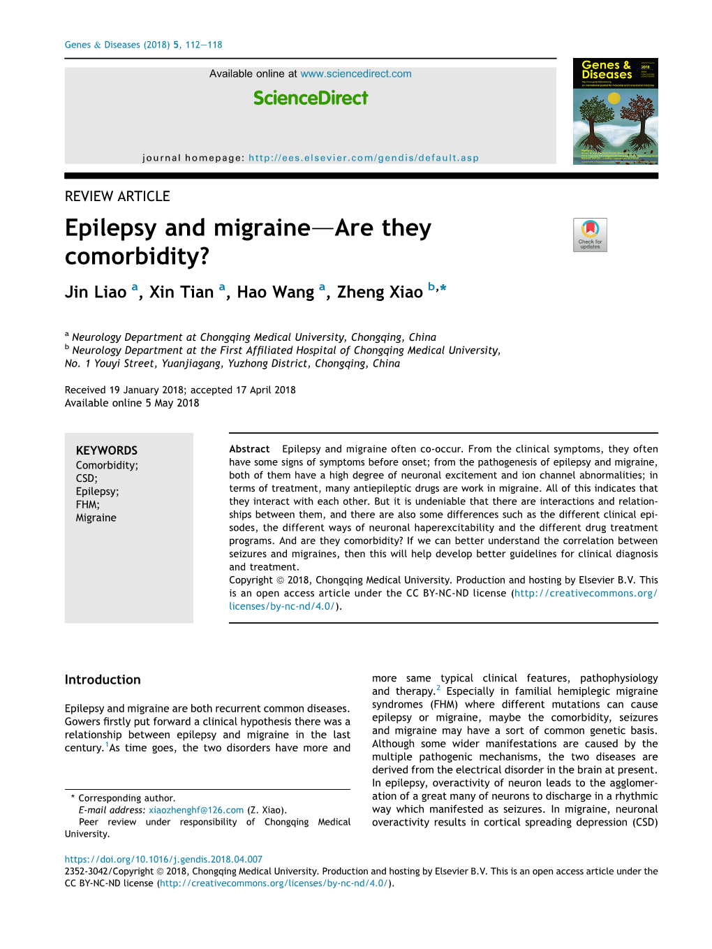 Epilepsy and Migraine-Are They Comorbidity?