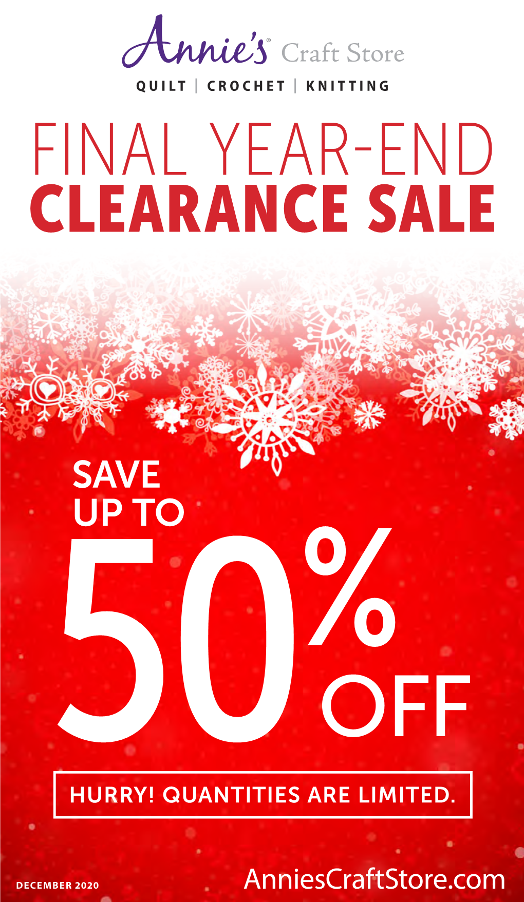 Final Year-End Clearance Sale