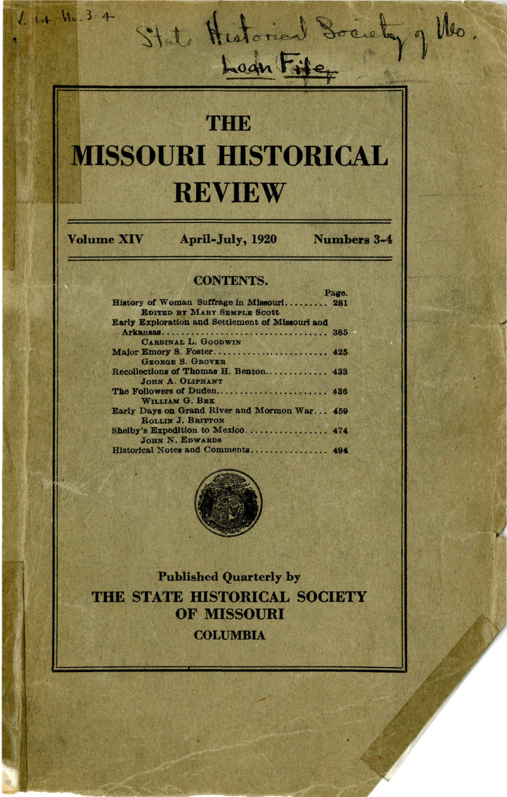 Missouri Historical Review
