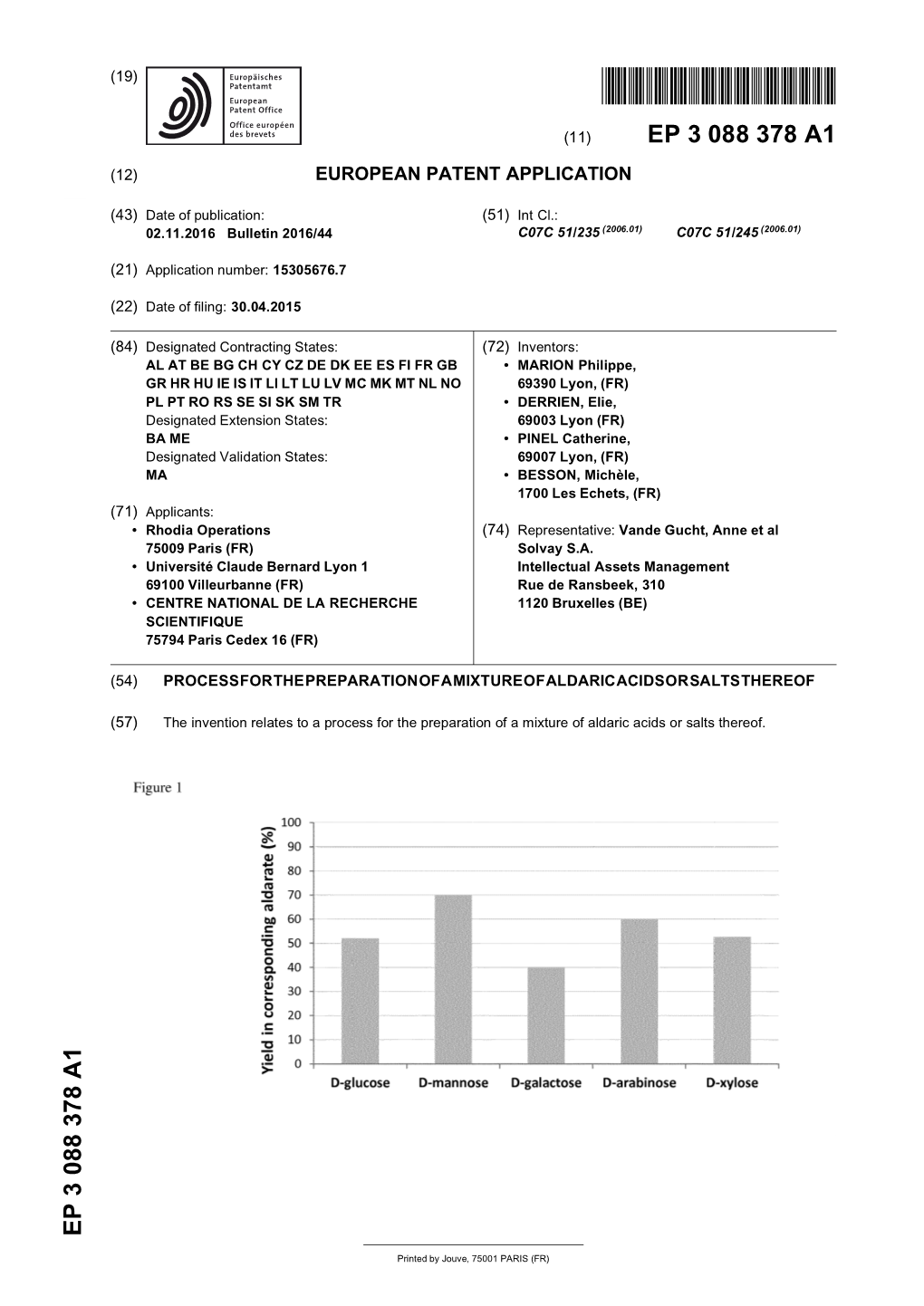 Process for the Preparation of a Mixture of Aldaric Acids Or Salts Thereof