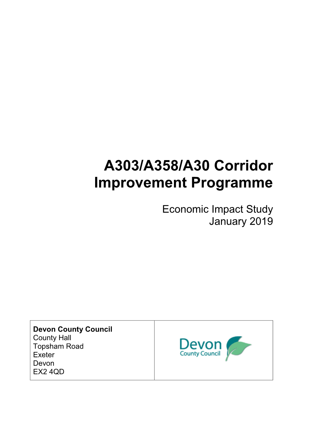 A303/A358/A30 Corridor Improvement Programme