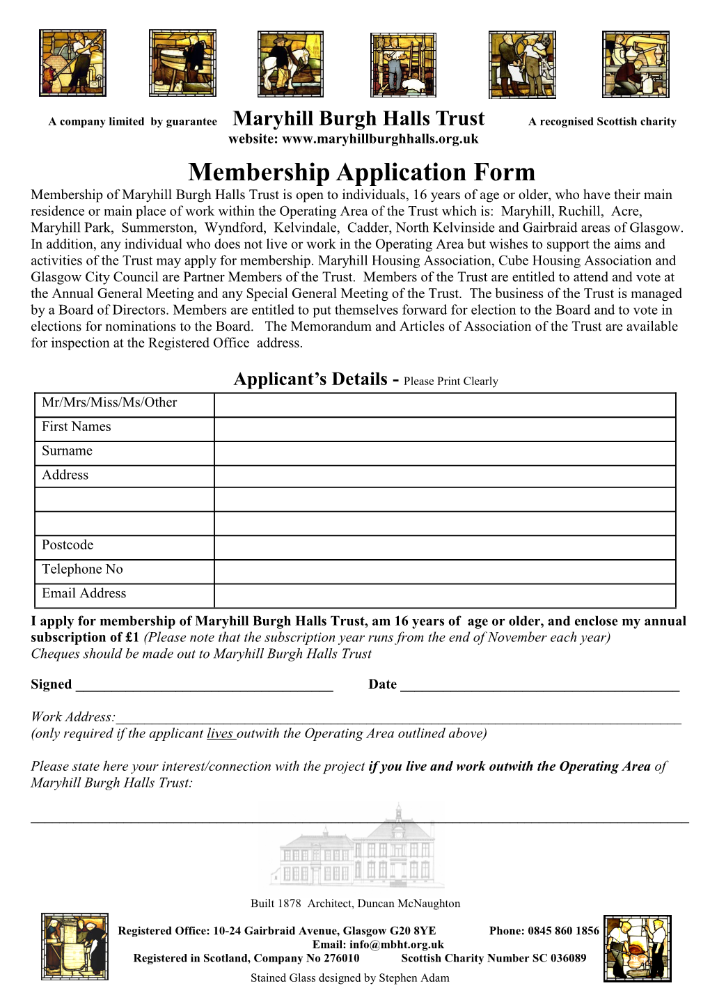 Membership Application Form