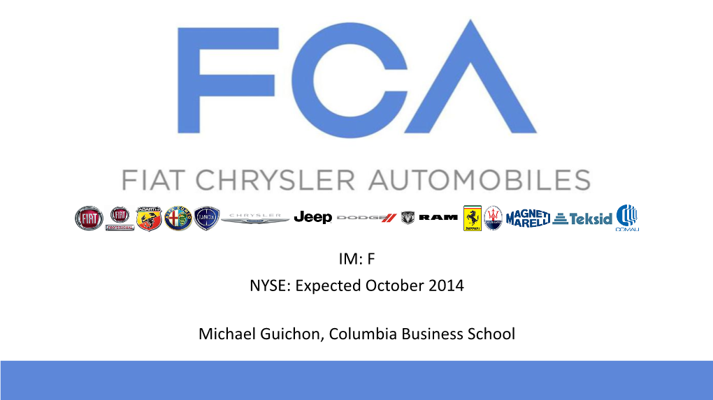 Fiat Chrysler Automobiles N.V