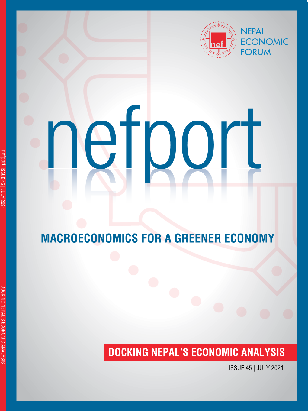 Macroeconomics for a Greener Economy Docking Nepal's Economic Analysis