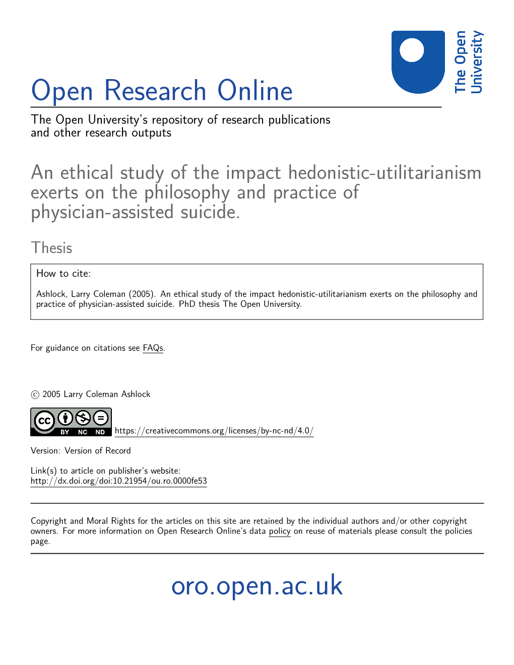 Open Research Online Oro.Open.Ac.Uk