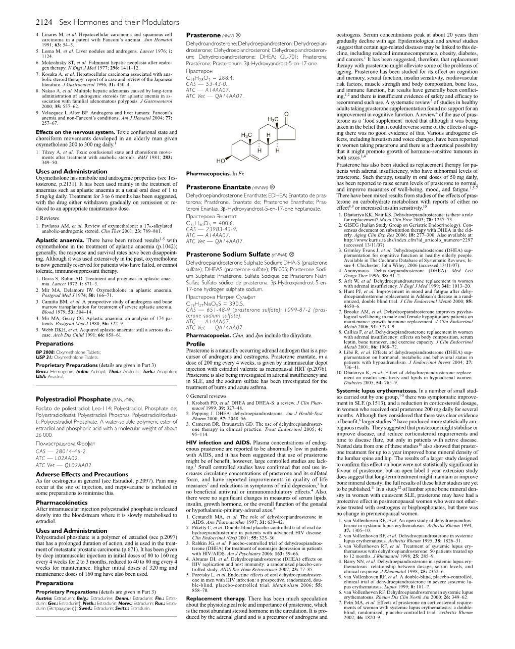 2124 Sex Hormones and Their Modulators