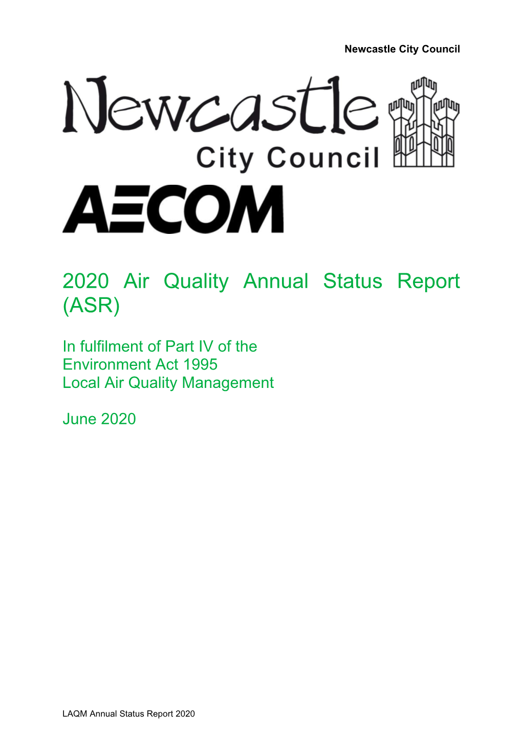 Air Quality Annual Status Report 2020