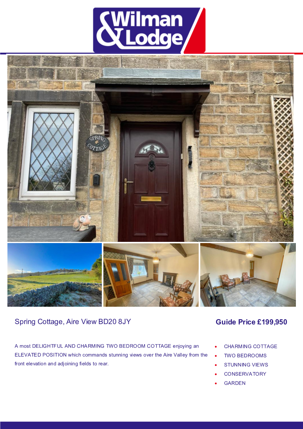 Spring Cottage, Aire View BD20 8JY Cononley