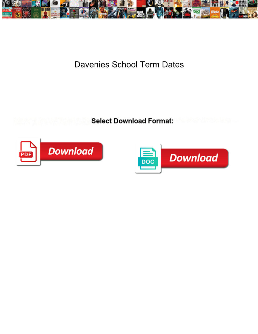 Davenies School Term Dates