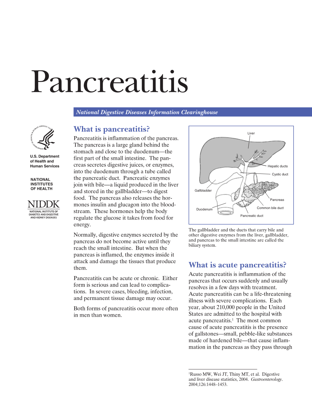 Pancreatitis